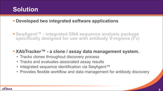 XabTracker & SeqAgent: Integrated LIMS & Sequence Analysis Tools for ...