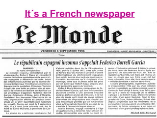 It´s a French newspaper
 