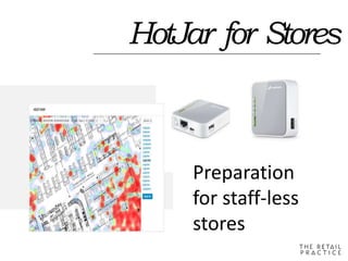 L
A
B
HotJar for Stores
Preparation
for staff-less
stores
 