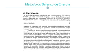 Método do Balanço de Energia
 