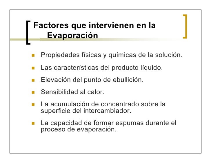 Evaporación f
