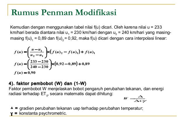 Evaporasi Transpirasi Evapotranspirasi