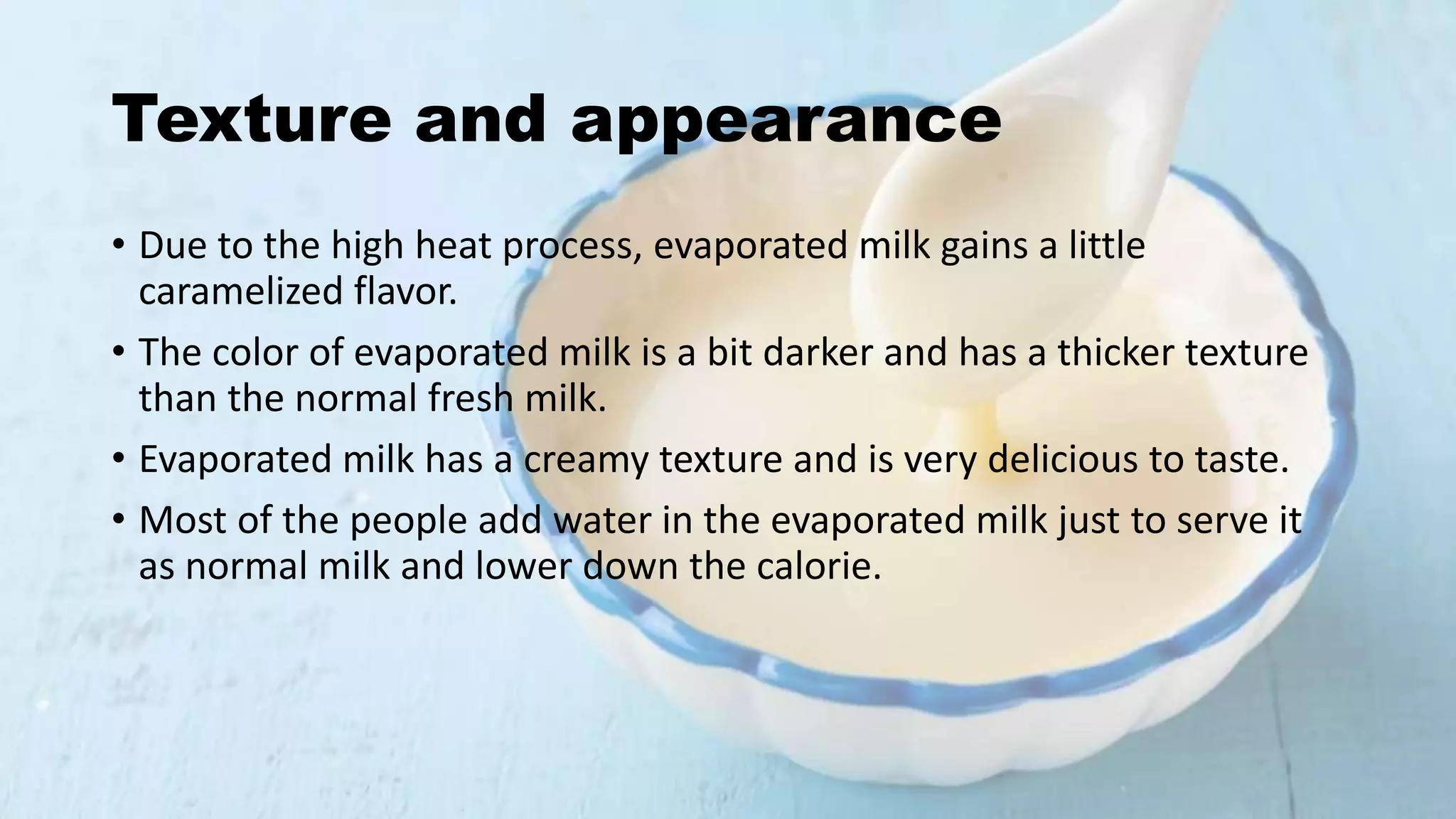 Evaporated milk PPT