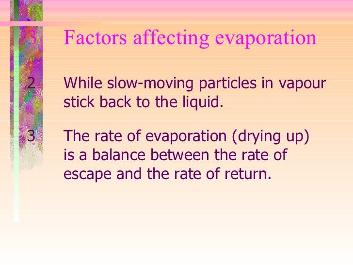 Evaporation