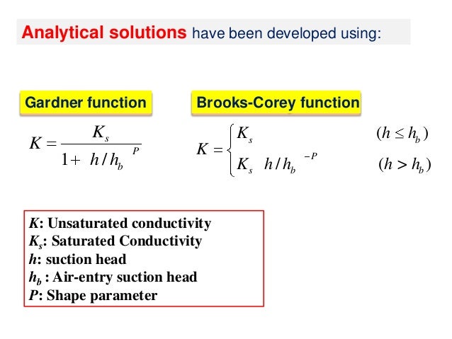 brooks air 6 flow Steady Evaporation Soil State