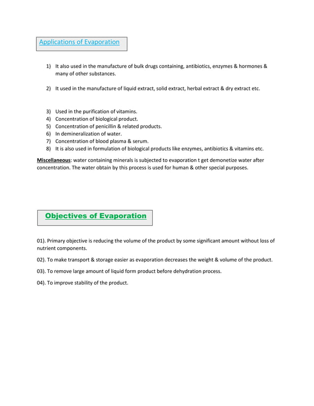 Evaporation Pharmaceutical Engineering 1st