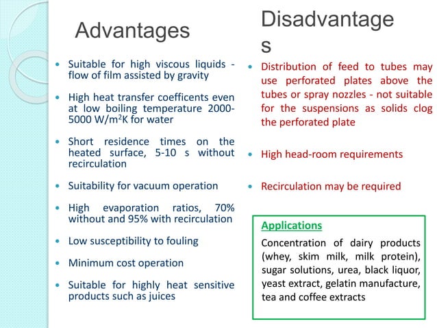 Evaporation in the sugar industry