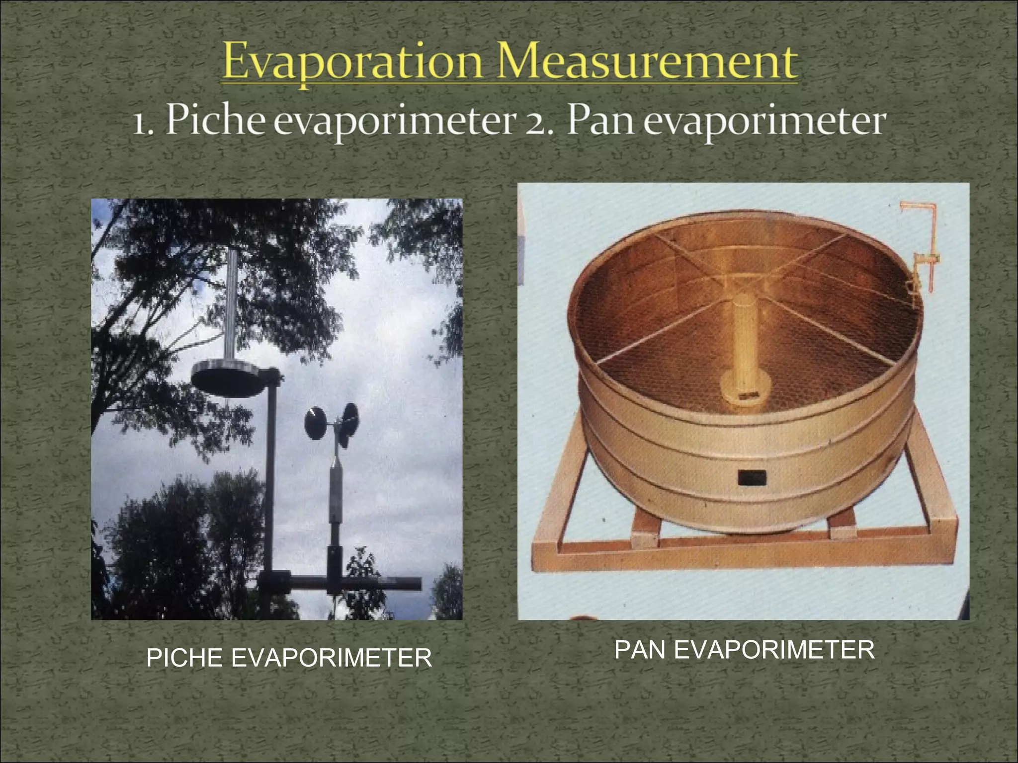 Evaporation, transpiration and evapotranspiration | PPT