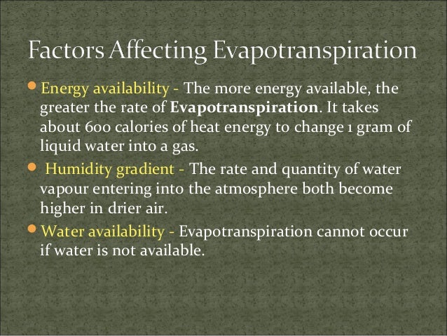 Which Factors Affect Evaporation