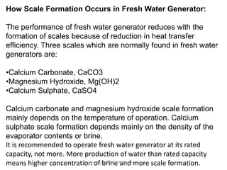 Marine Fresh Water Generators | PPTX
