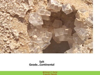 Salt
Geode…Continental
22 @Hassan Z. Harraz
Evaporite Deposits
 