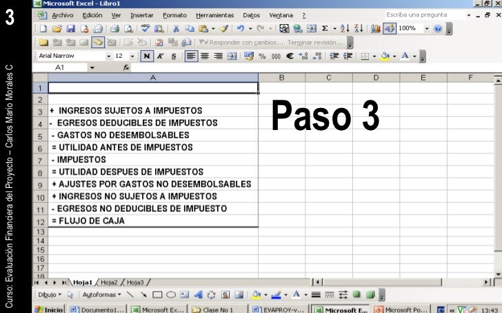 formato flujo de caja excel