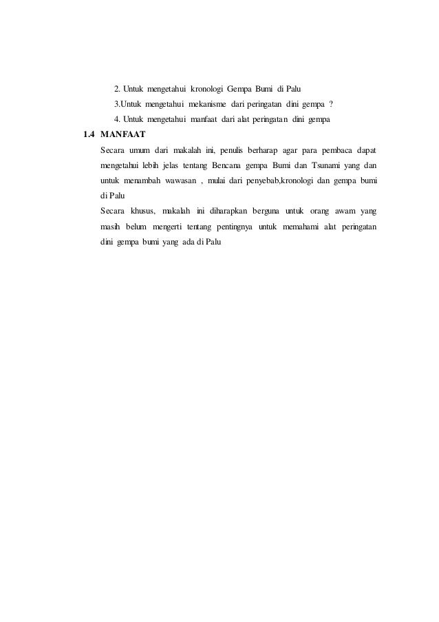 Teks Eksplanasi Gempa Di Palu Dan Donggala Terkait Teks