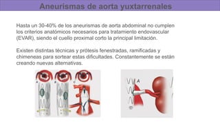 Aneurisma de aorta abdominal y toracica EVAR TEVAR | PPTX
