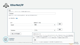 © 2021, Amazon Web Services, Inc. or its Affiliates. All rights reserved. Amazon Confidential and Trademark
EtherNet/IP
 