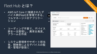 Fleet Hub for AWS IoT Device Management のご紹介 | PDF