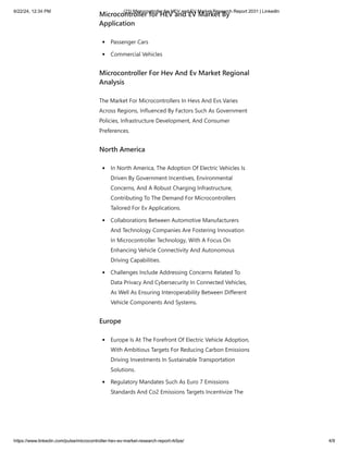pmicroconrollers for EV and HEV based market research