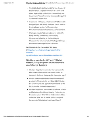 pmicroconrollers for EV and HEV based market research
