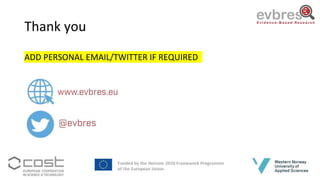 Thank you
ADD PERSONAL EMAIL/TWITTER IF REQUIRED
 