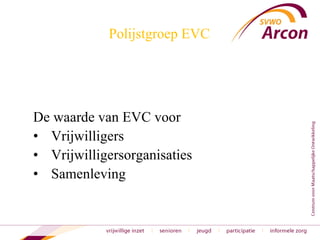 Polijstgroep EVC De waarde van EVC voor Vrijwilligers Vrijwilligersorganisaties Samenleving 