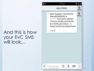 dk bholusaria 26
And this is how
your EvC SMS
will look…
 