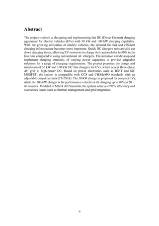 Design and implementation of dc fast EV charging system | PDF