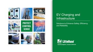 11
EV Charging and
Infrastructure
Solutions to Enhance Safety, Efficiency,
and Reliability
 
