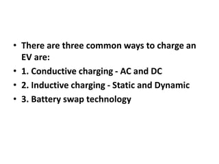 Electric Vehicle CHARGING METHOD PPT.ppt