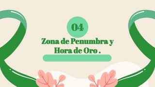 Zona de Penumbra y
Hora de Oro .
04
 