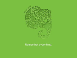 Remember everything. 