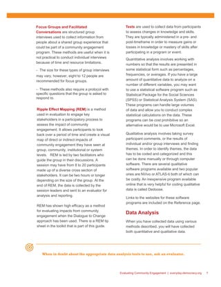 An Evaluation Guide for Community Engagement | PDF