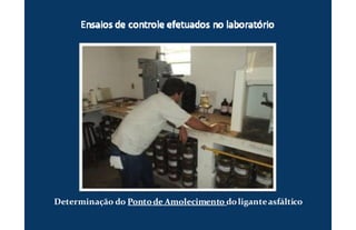 Determinação do Pontode AmolecimentoPontode Amolecimento doliganteasfáltico
 