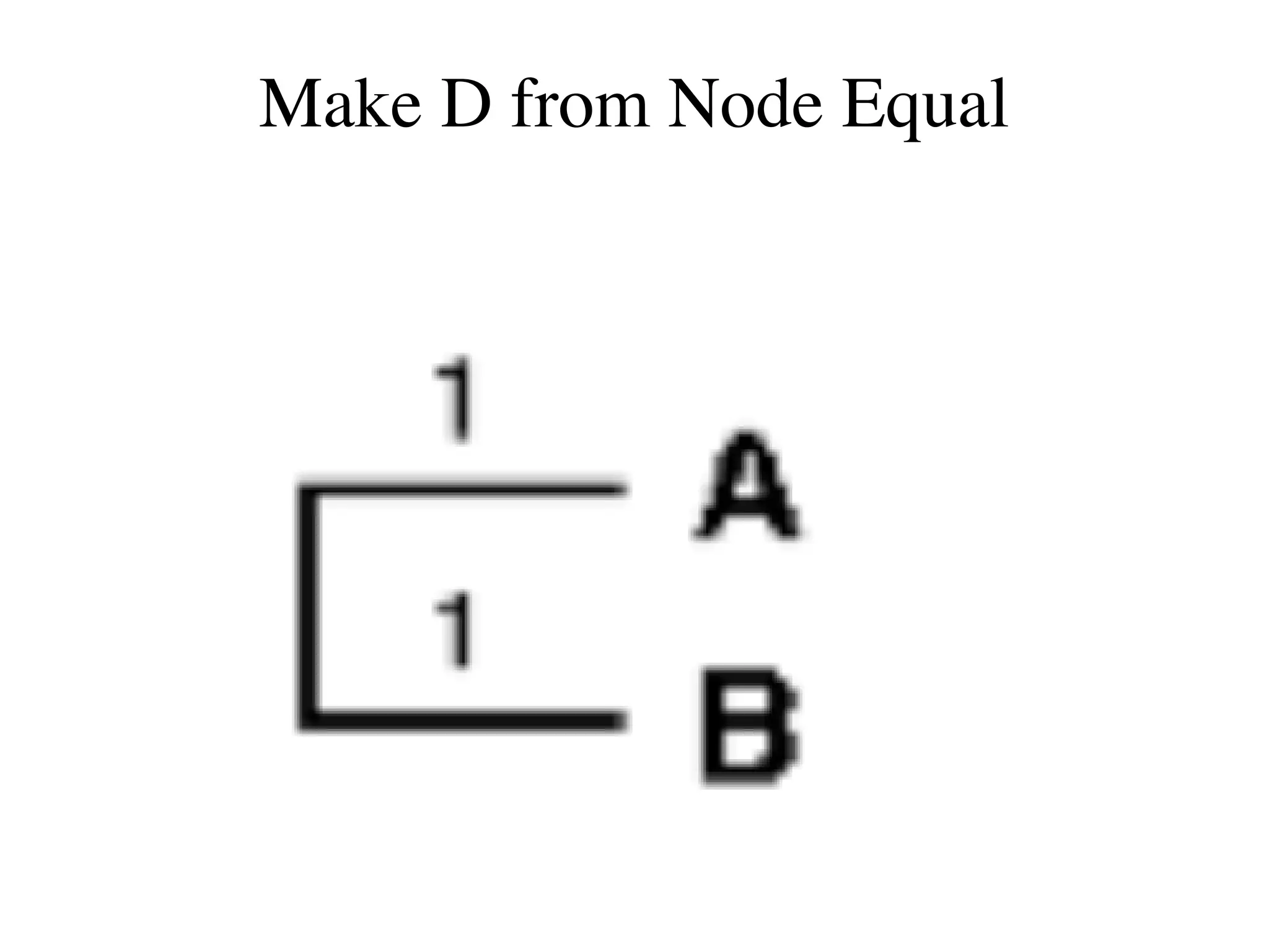Make D from Node Equal
 