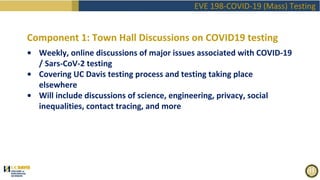 EVE198 Fall2020 "Covid Mass Testing" Class 1 Introduction