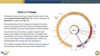 EVE 198-COVID-19 (Mass) Testing
 