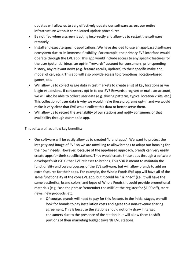 Electric Vehicle Enterprises Prospective Business Plan PDF