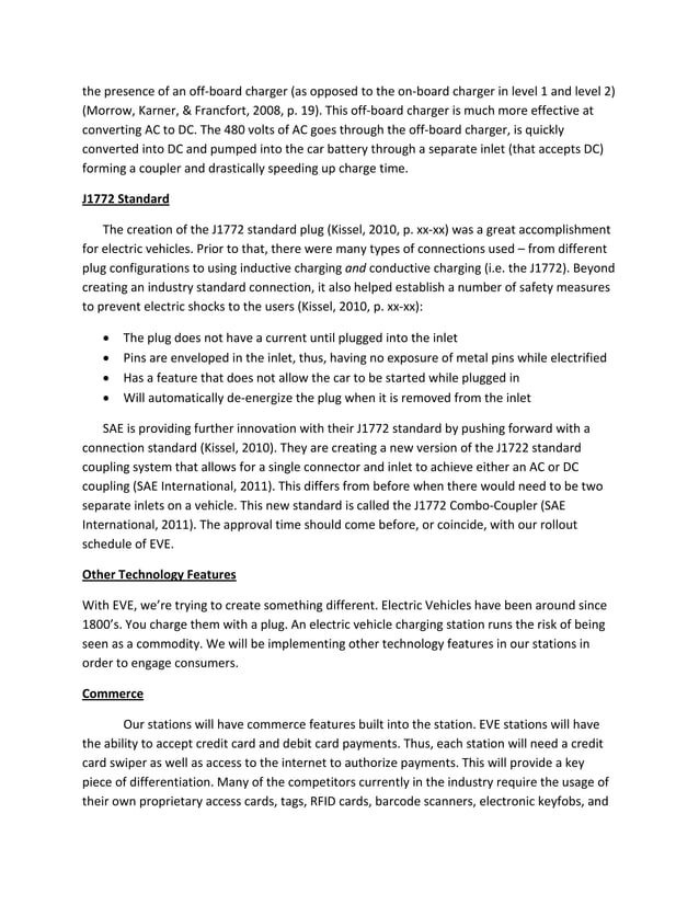 Electric Vehicle Enterprises Prospective Business Plan PDF