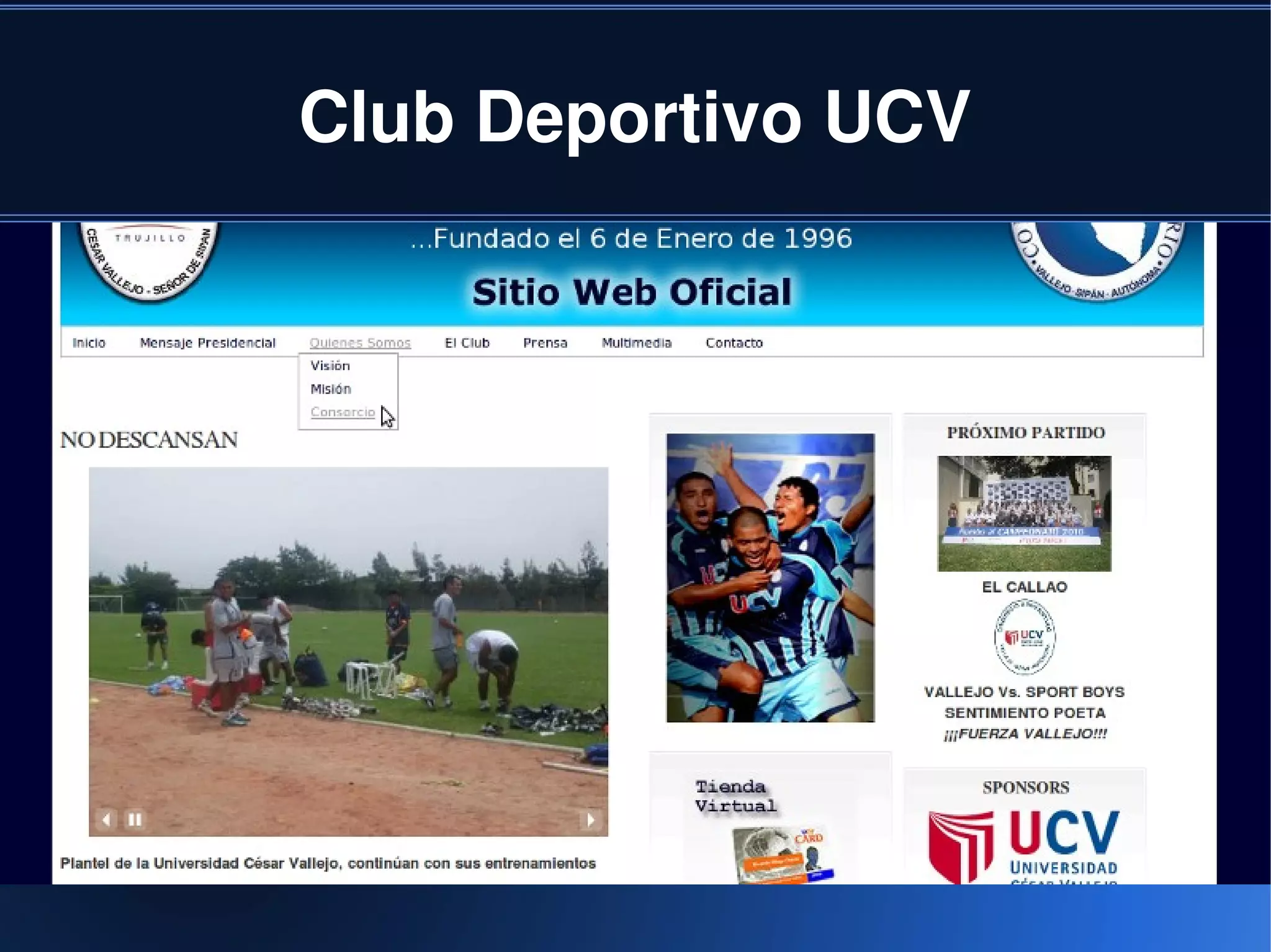 Club Deportivo UCV




             
 