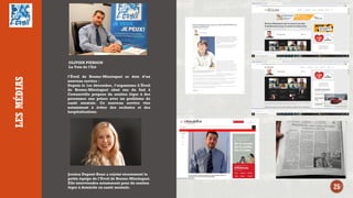 LES
MÉDIAS
25
l’Éveil de Brome-Missisquoi se dote d’un
nouveau service :
Depuis le 1er décembre, l’organisme L’Éveil
de Brome-Missisquoi situé rue du Sud à
Cowansville propose du soutien léger à des
personnes aux prises avec un problème de
santé mentale. Ce nouveau service vise
notamment à éviter des rechutes et des
hospitalisations.
Jessica Dupont-Roux a rejoint récemment la
petite équipe de l’Éveil de Brome-Missisquoi.
Elle interviendra notamment pour du soutien
léger à domicile en santé mentale.
OLIVIER PIERSON
La Voix de l'Est
 