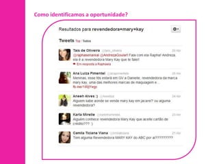 Como identificamos a oportunidade?
 