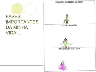 FASES IMPORTANTES DA MINHA VIDA... 