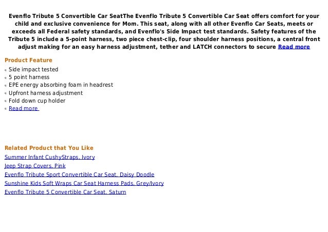 evenflo tribute 5 convertible