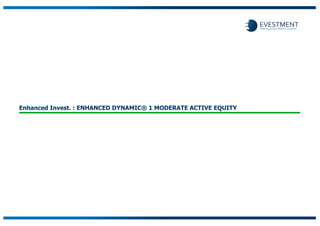 Enhanced Invest. : ENHANCED DYNAMIC® 1 MODERATE ACTIVE EQUITY
 