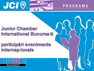 Junior Chamber  International  București   participări evenimente internaționale 
