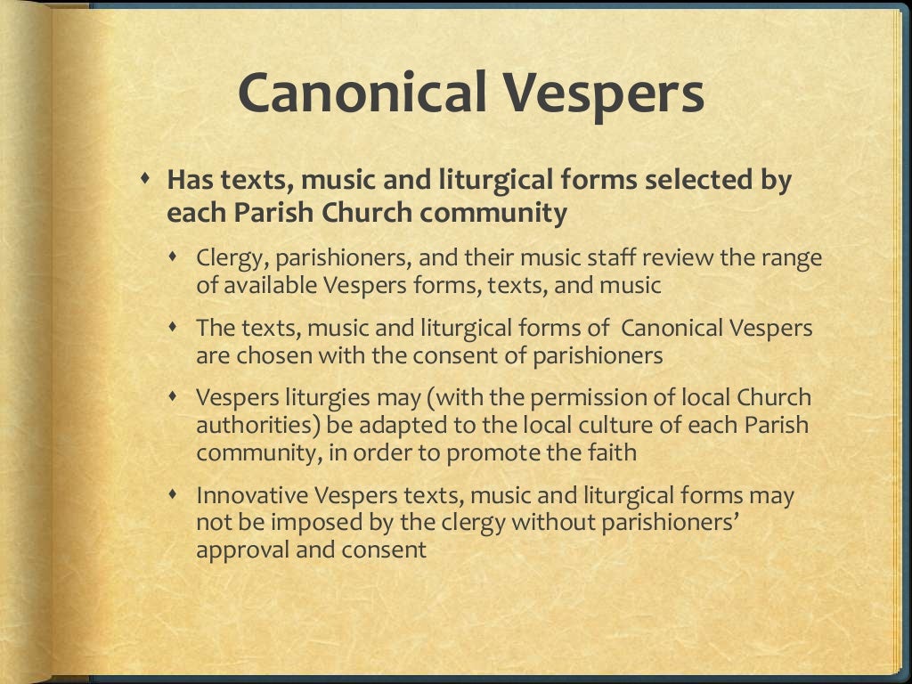 divine office vespers today