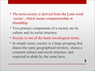 concept of society | PPT