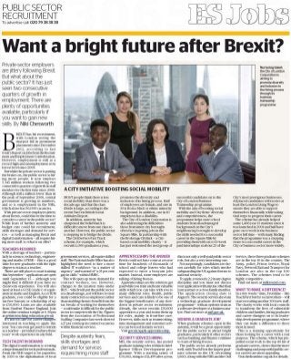 Evening standard - Want a bright future after brexit?