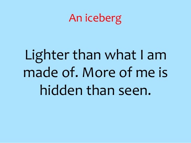 Even more riddles! Even more riddles!