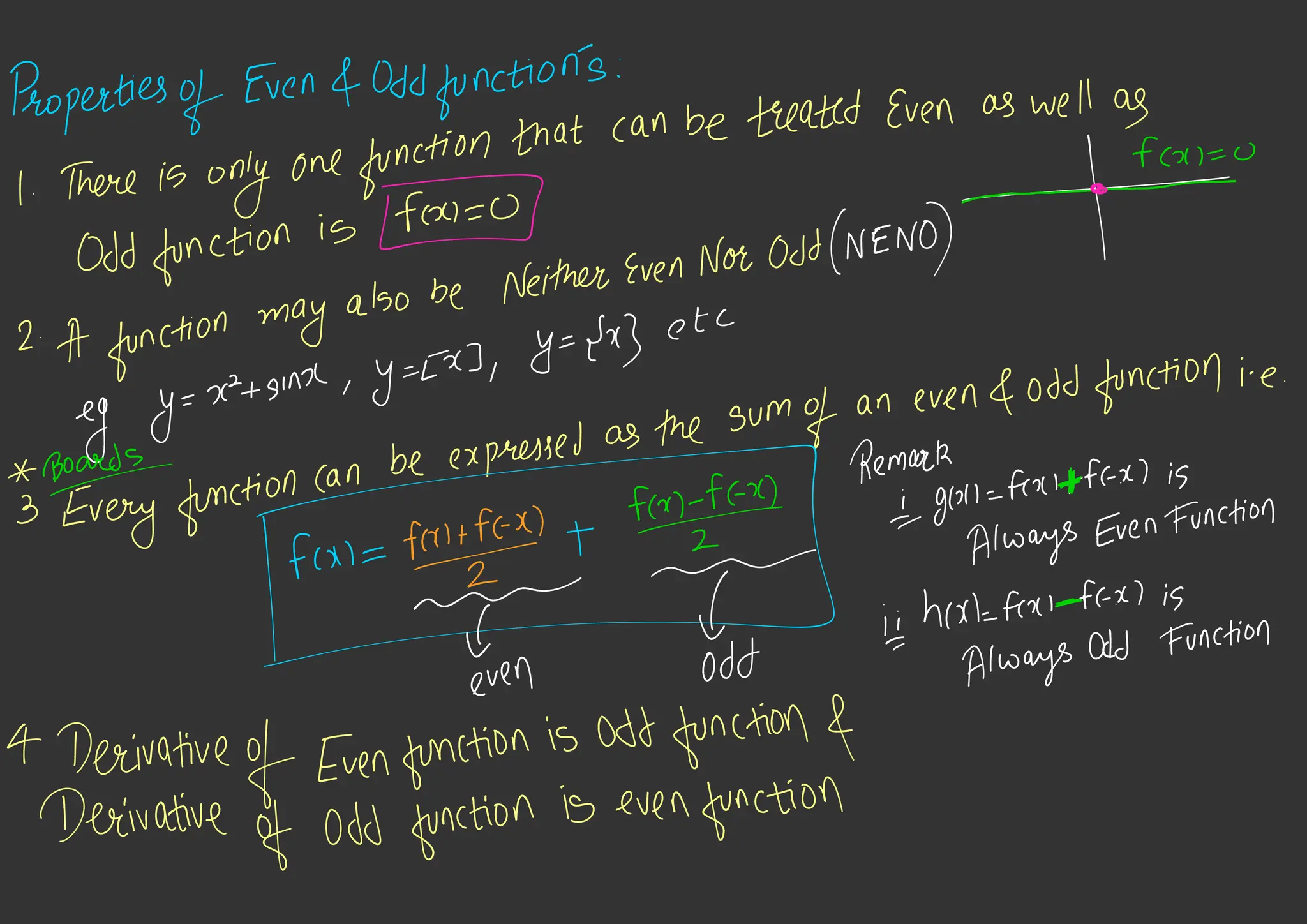 EVEN & ODD FUNCTIONS used for class 12th mathematics | PPT