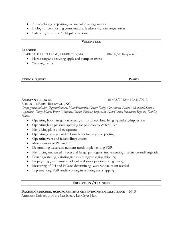 even 39 s cajust farm manager resume bike mechanic resume